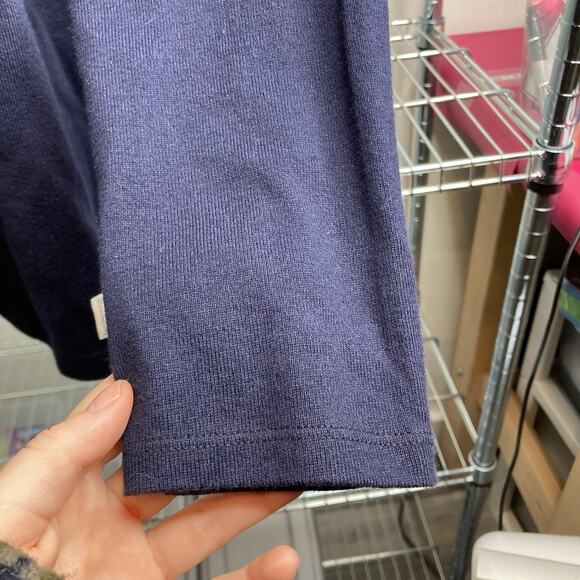 Talbots Navy Sailboat La Mer Long Sleeve Top Size M Beach‎ Summer Nautical - Picture 8 of 10